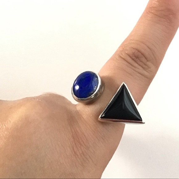 Vintage Sterling Navajo Ray Slim Mid Century modern Ring - Picture 6 of 14